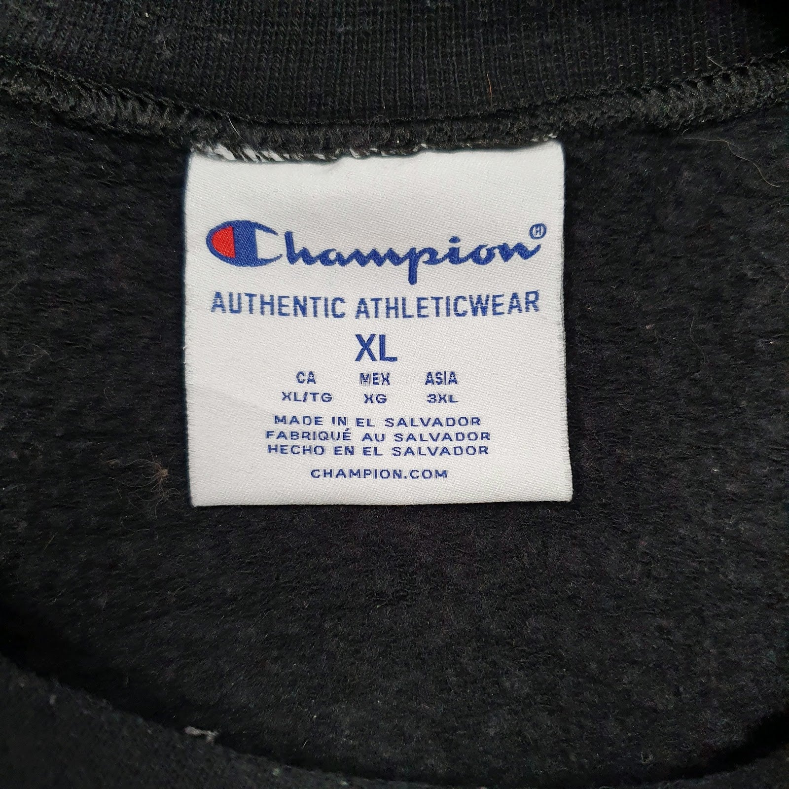 Mens Black Champion Army Aviation Crewneck Jumper