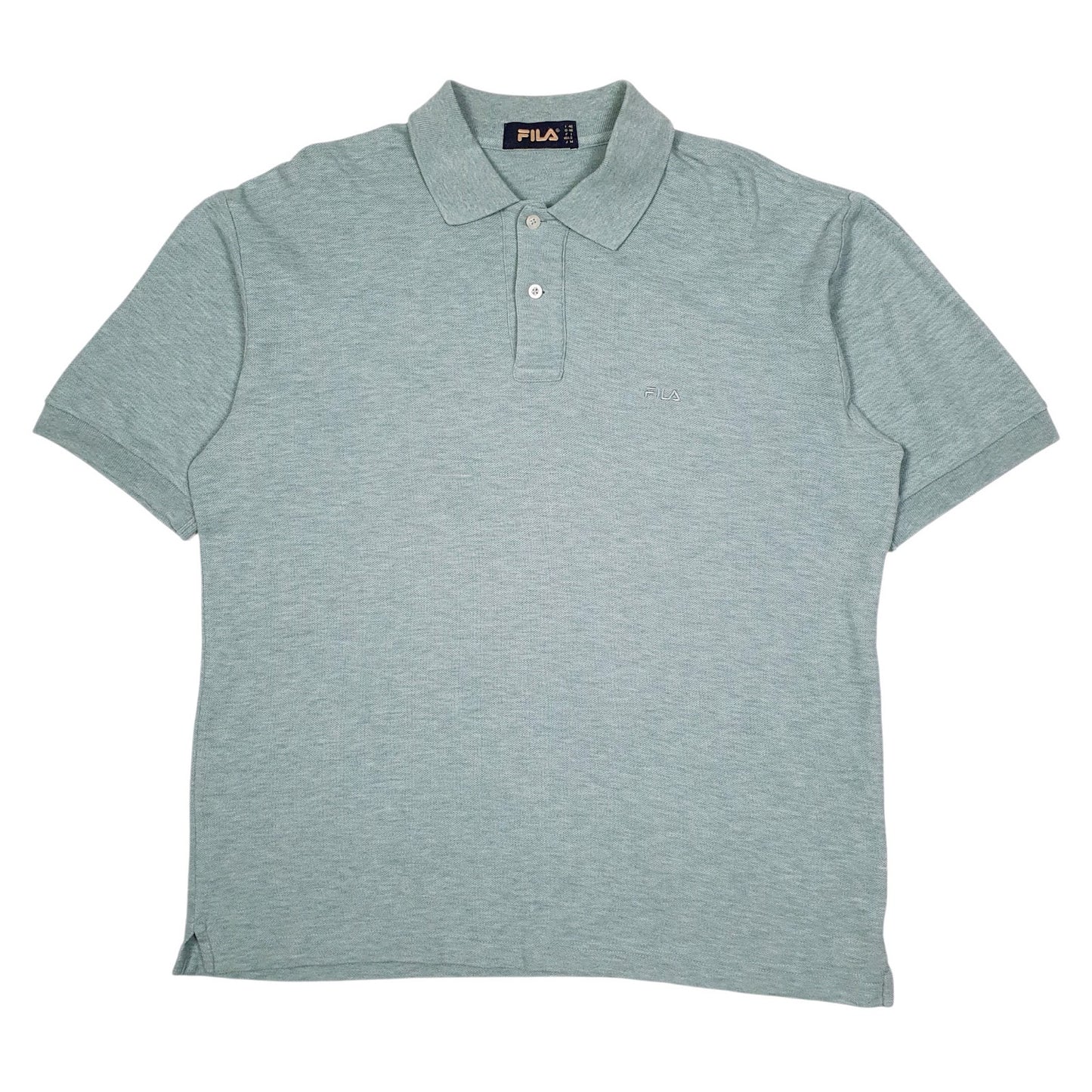 Mens Blue Fila  Short Sleeve Polo Shirt