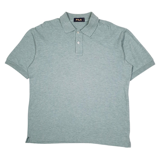 Mens Blue Fila  Short Sleeve Polo Shirt
