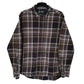 Mens Grey Eddie Bauer Flannel Long Sleeve Shirt