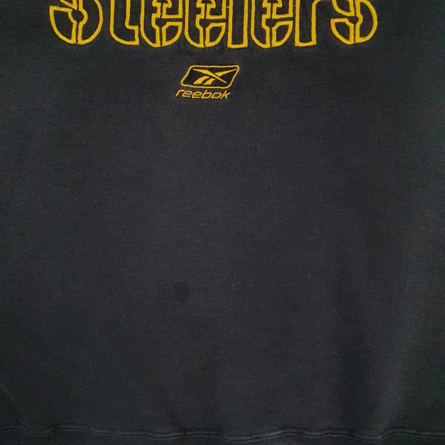 Mens Black Reebok NFL Philadelphia Steelers Crewneck Jumper