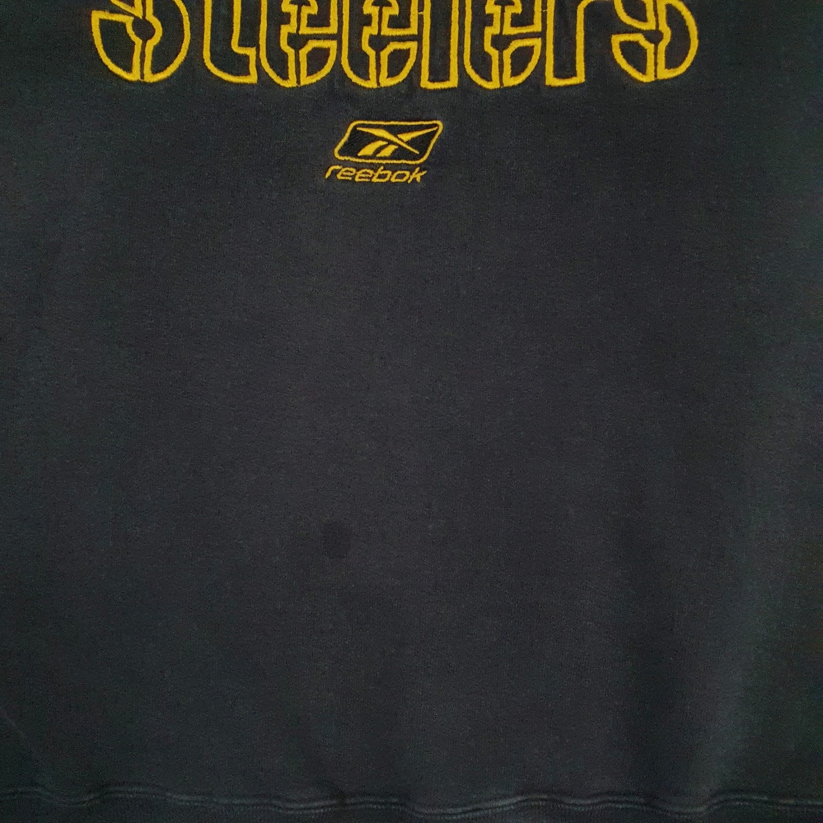 Mens Black Reebok NFL Philadelphia Steelers Crewneck Jumper