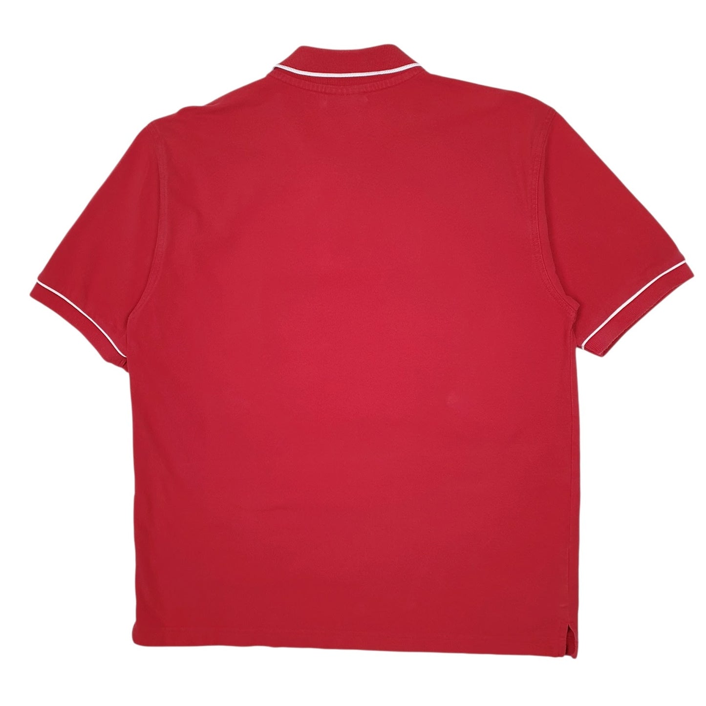 Mens Red Reebok  Hoodie Polo Shirt