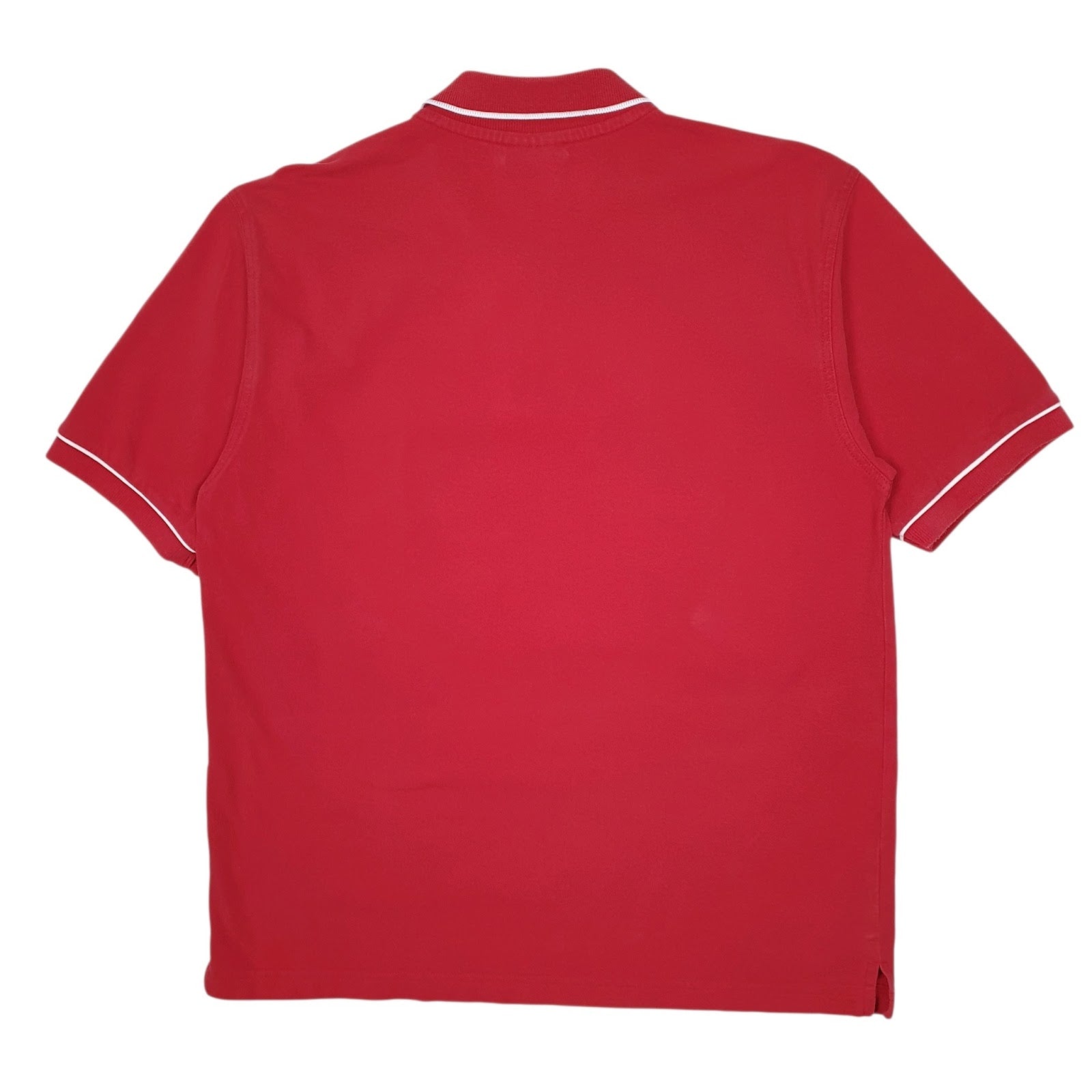 Mens Red Reebok  Hoodie Polo Shirt