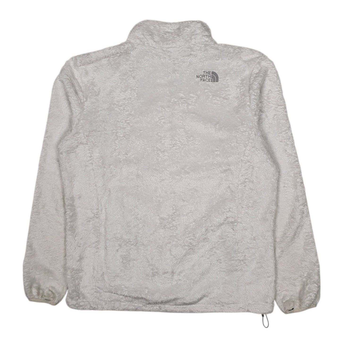 Womens White The North Face Fluffy Sherpa Full Zip Jumper