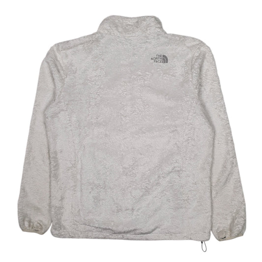 Womens White The North Face Fluffy Sherpa Full Zip Jumper