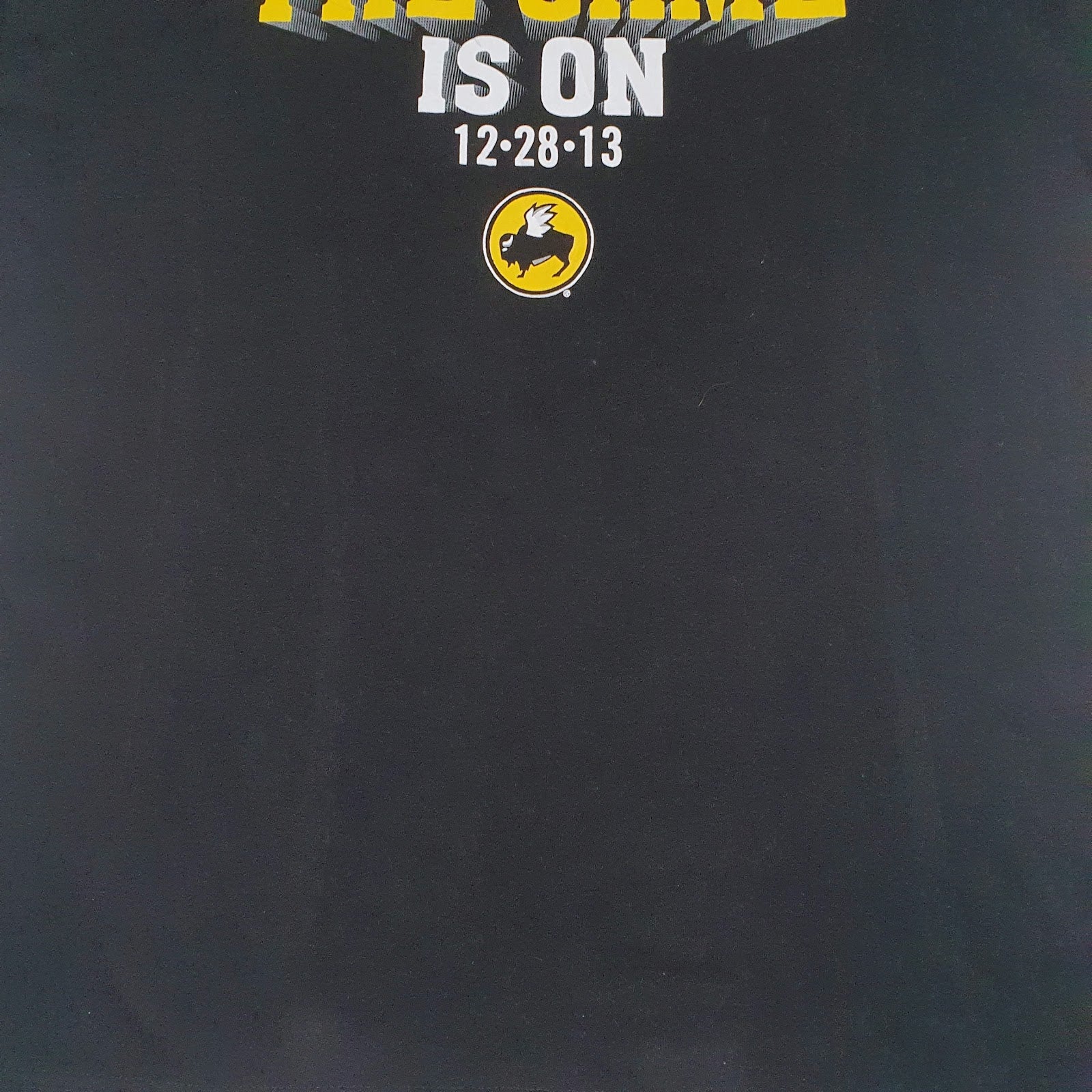 Mens Black Al Style Buffalo Wild Wings Bowl  T Shirt