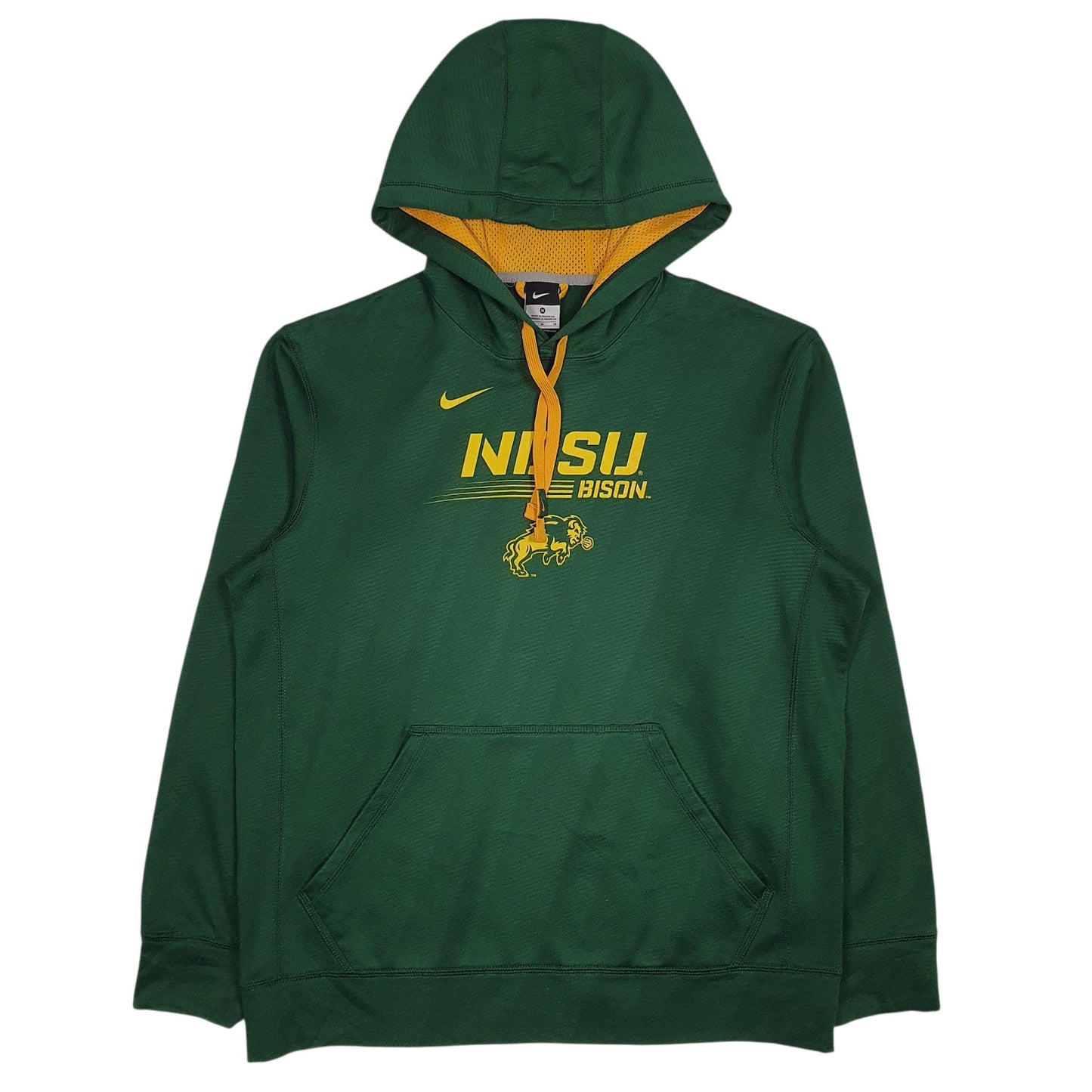 Mens Green Nike North Dakota State Bison Football Hoodie Jumper