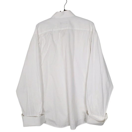 Mens White Bulgari Cufflink  Shirt