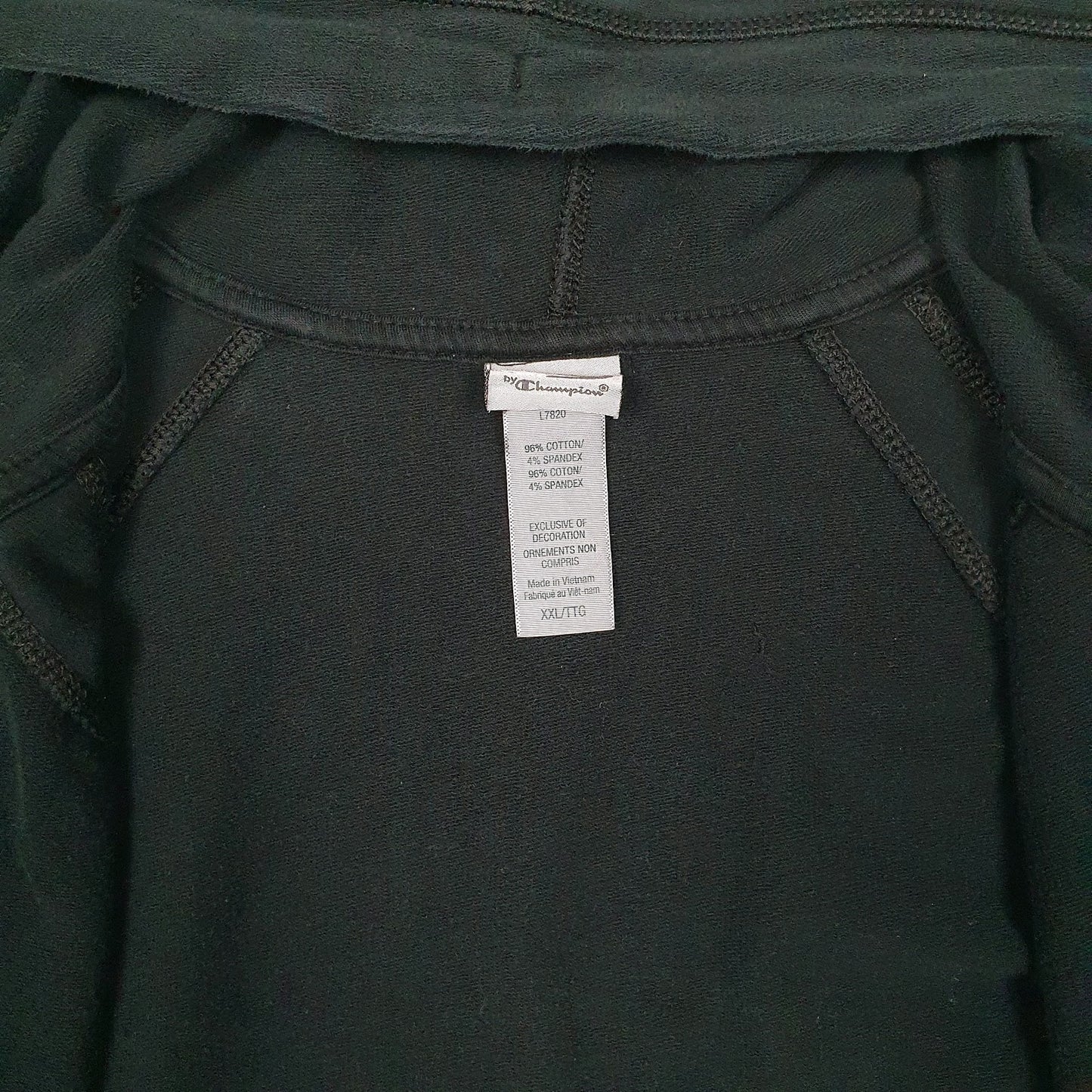 Womens Black Champion Hoodie Full Zip Jumper