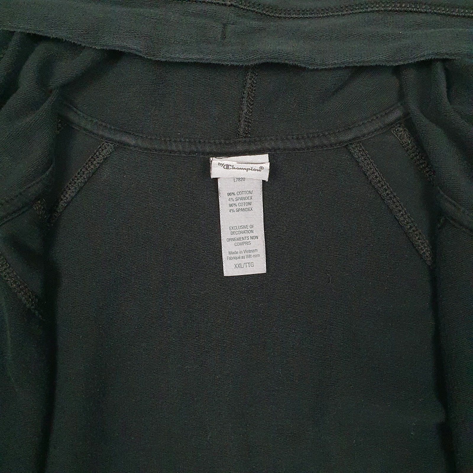 Womens Black Champion Hoodie Full Zip Jumper