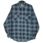 Mens Blue Ozark Trail Vintage Flannel Long Sleeve Shirt