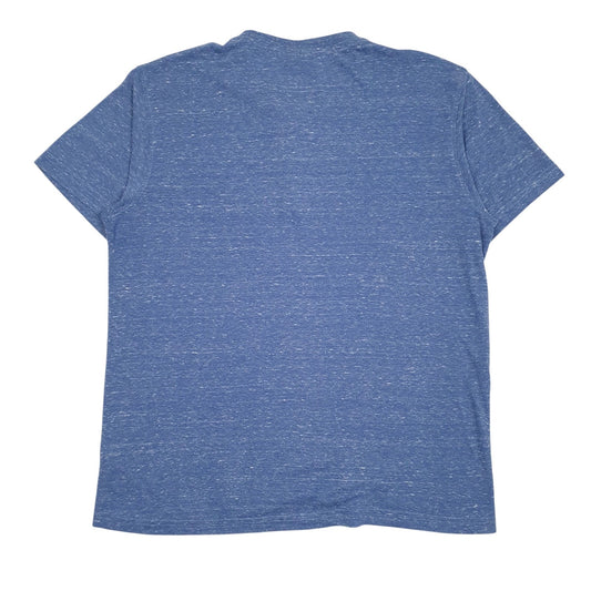 Mens Blue Fila Henley  T Shirt