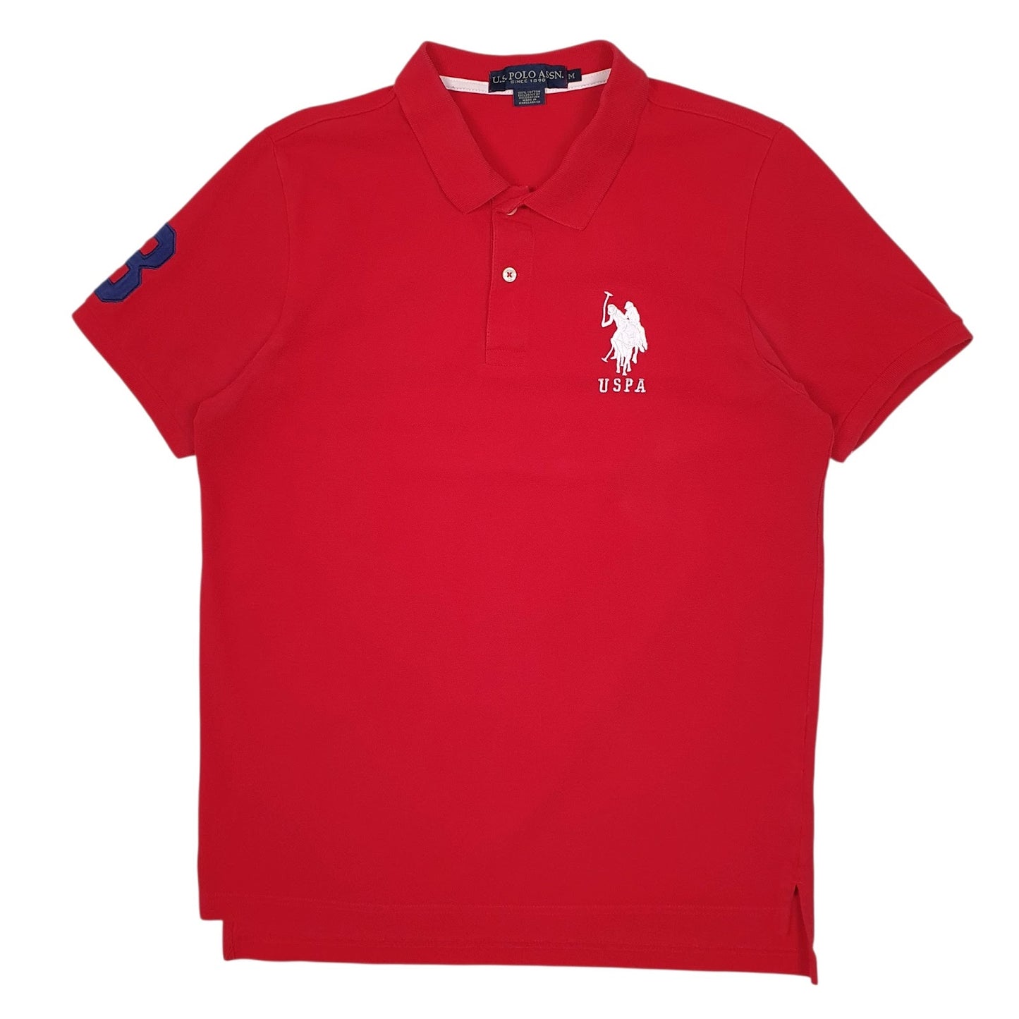 Mens Red U.S. POLO ASSN.  Short Sleeve Polo Shirt