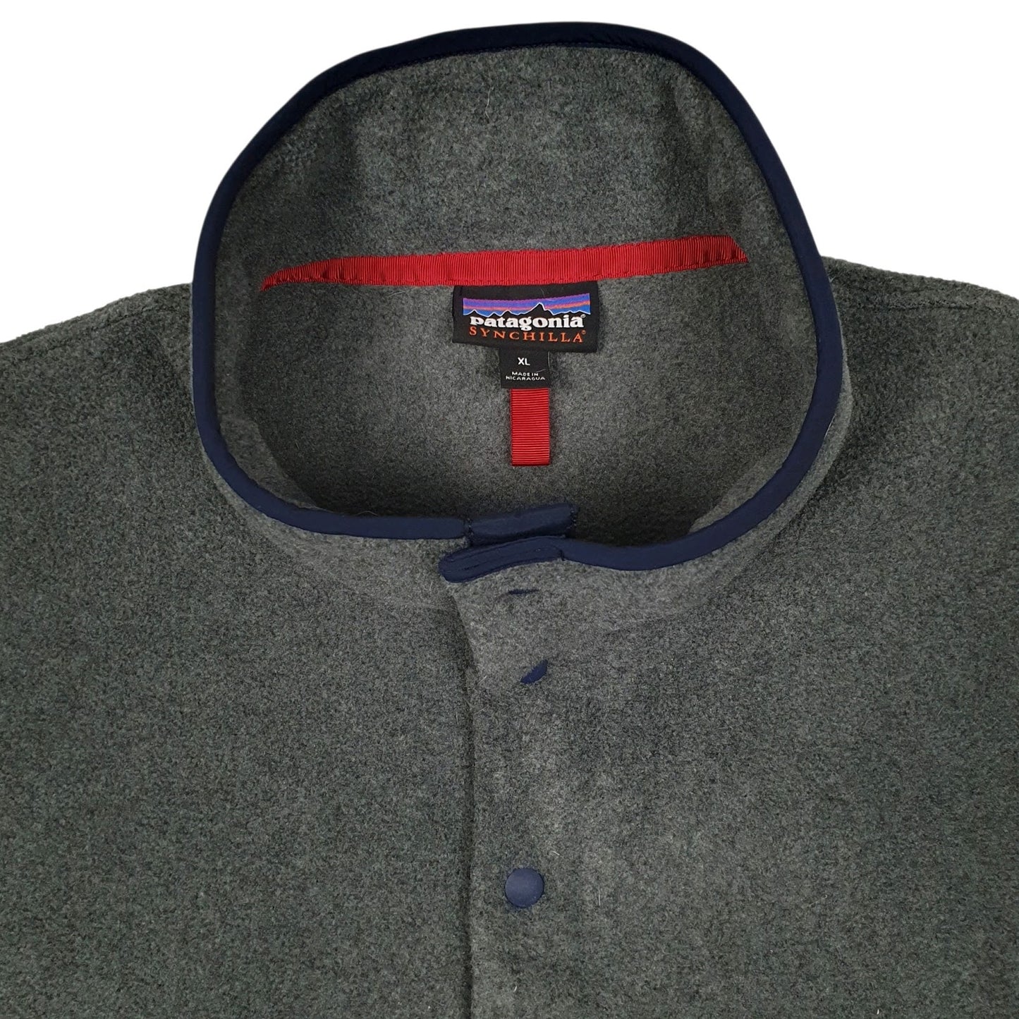 Mens Grey Patagonia Synchilla Quarter Zip Jumper