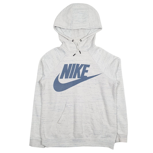 Mens Grey Nike Spellout Hoodie Jumper