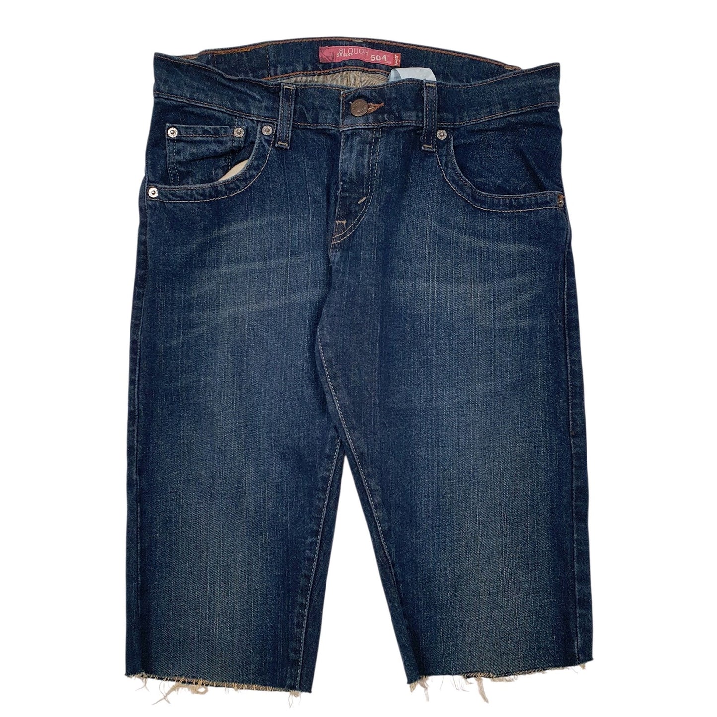 Womens Blue Levis 504 Denim Shorts