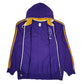 Mens Purple Adidas LA Lakers NBA Hoodie Full Zip Jumper