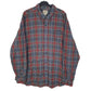 Mens Grey L.L.Bean Flannel Long Sleeve Shirt