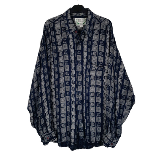 Mens Navy Chewinggum Made In Italy Long Sleeve Shirt