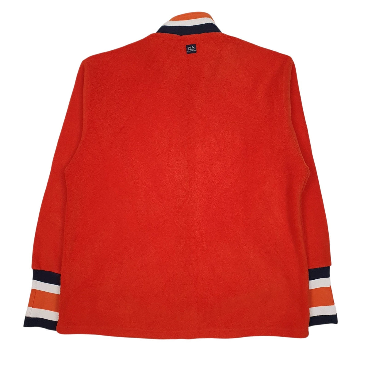 Womens Orange Fila  Full Zip Jumper