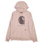Womens Pink Carhartt Spellout Hoodie Jumper