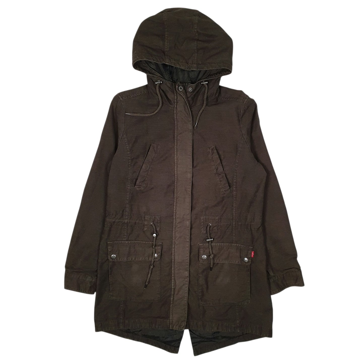 Mens Green Levis Lightweight Fishtail  Coat