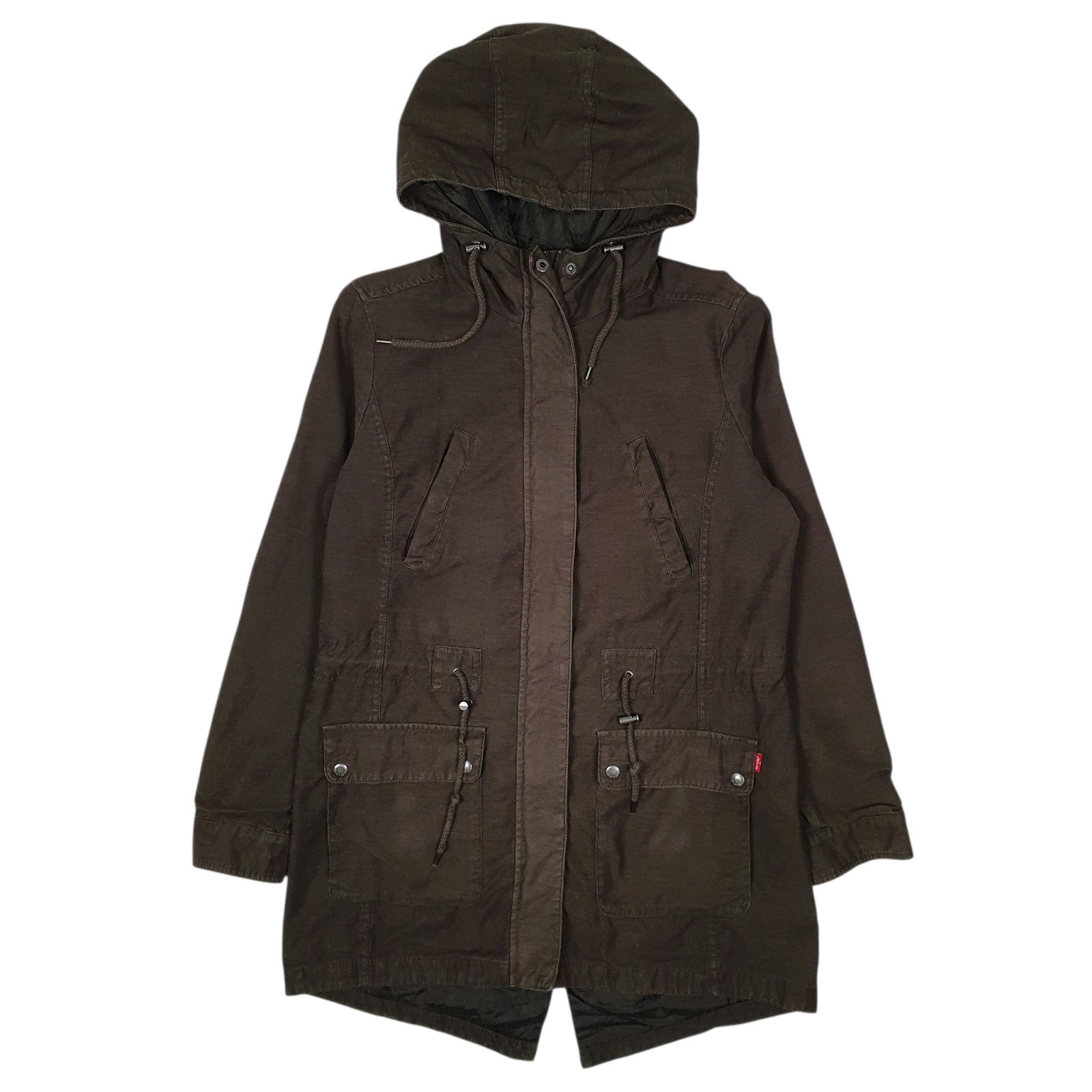 Mens Green Levis Lightweight Fishtail  Coat