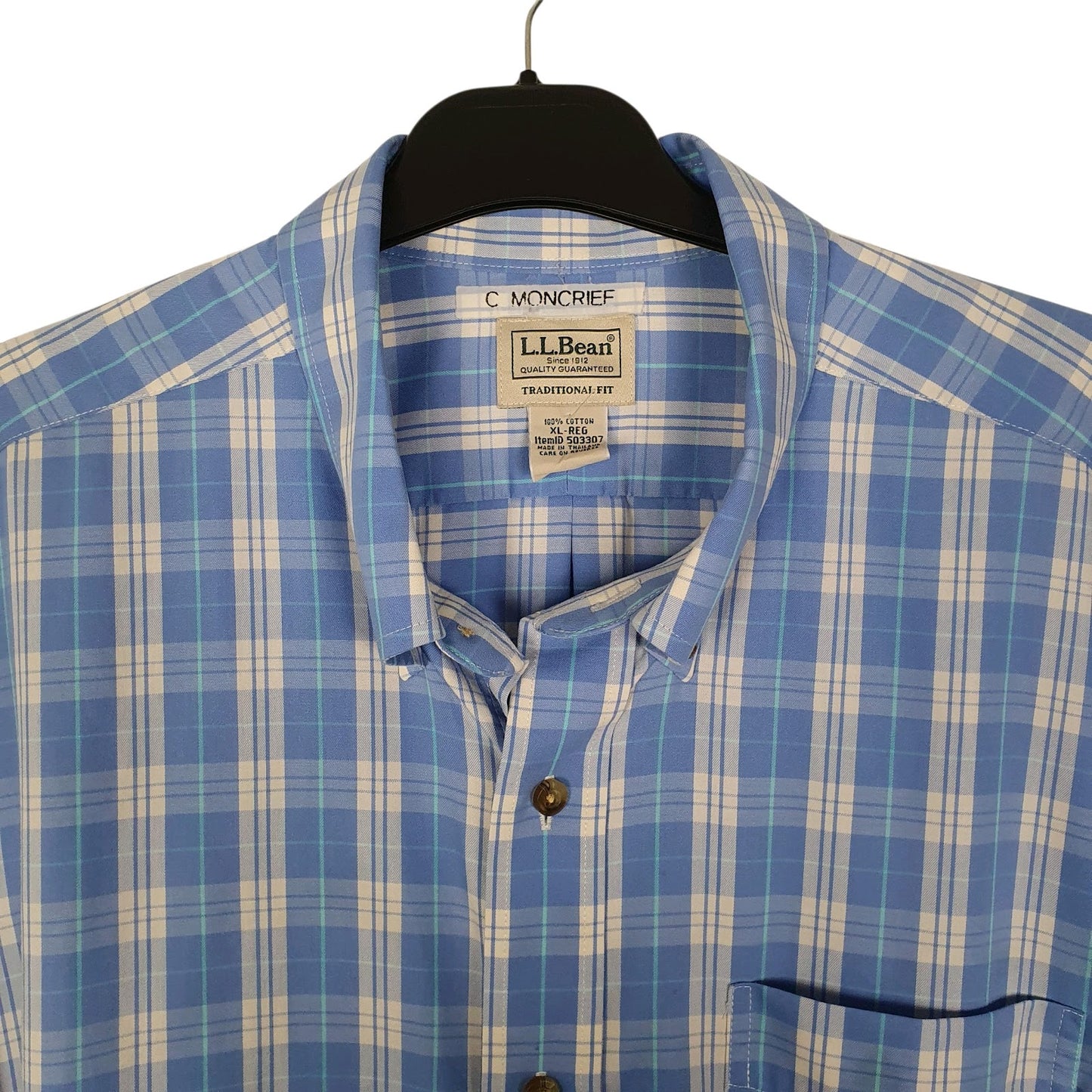 Mens Blue L.L.Bean   Shirt