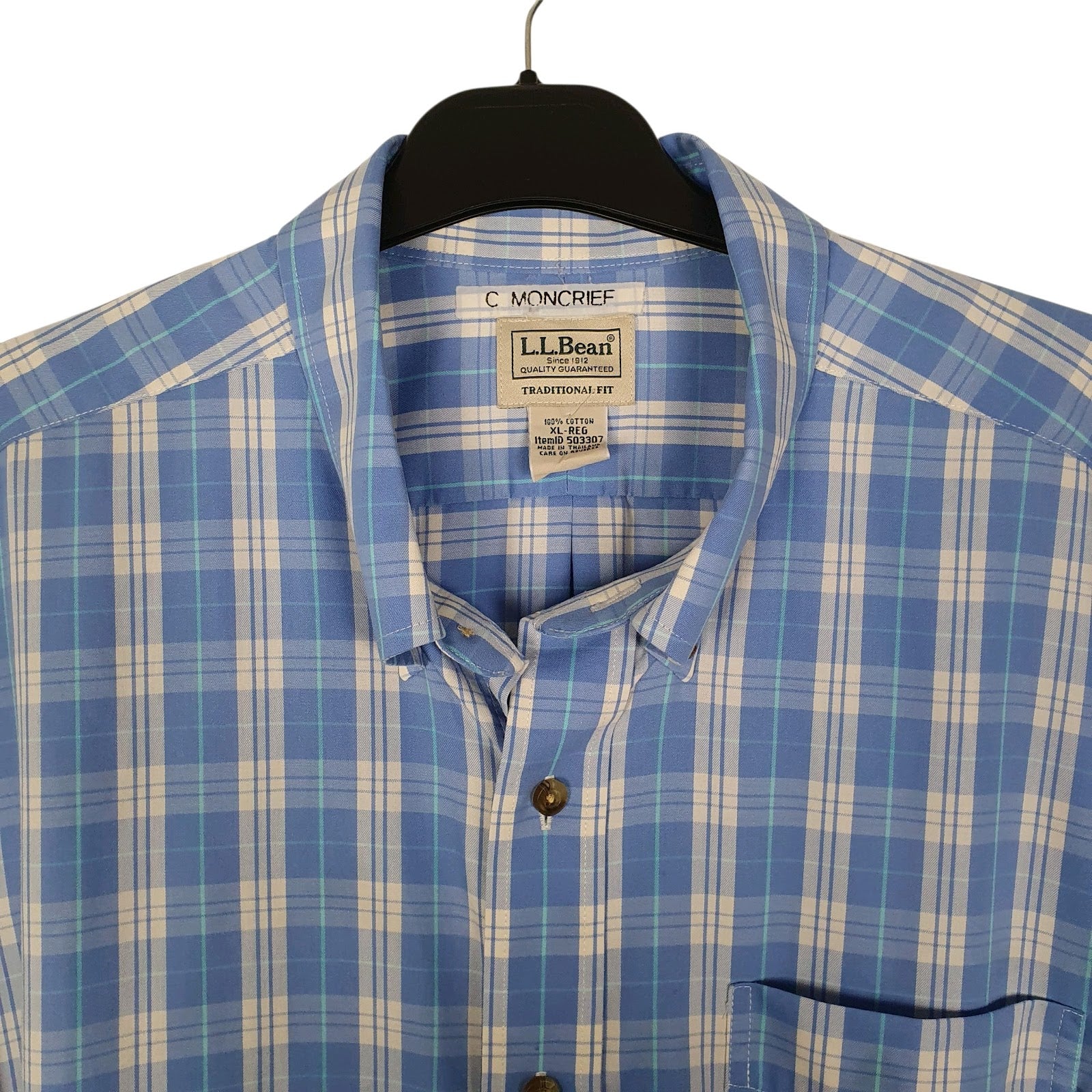 Mens Blue L.L.Bean   Shirt