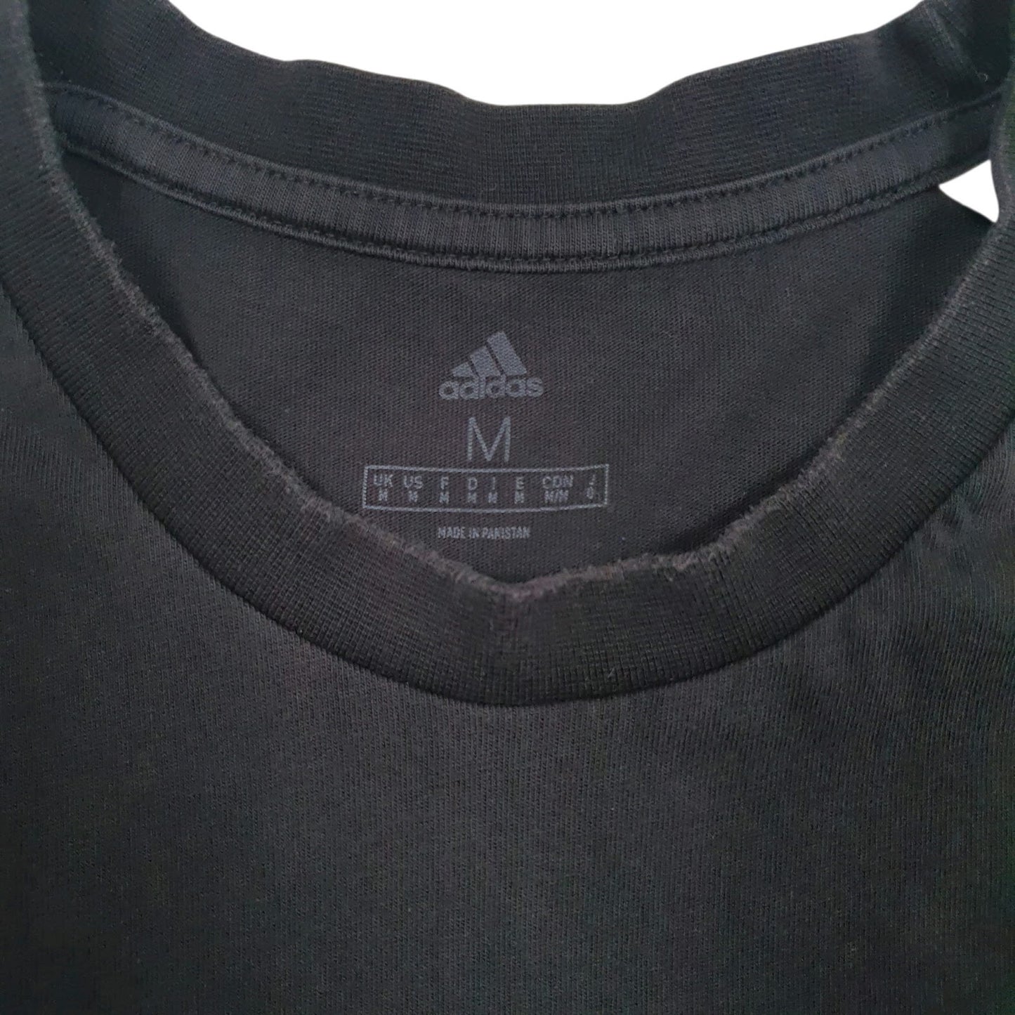 Mens Black Adidas Spellout  T Shirt