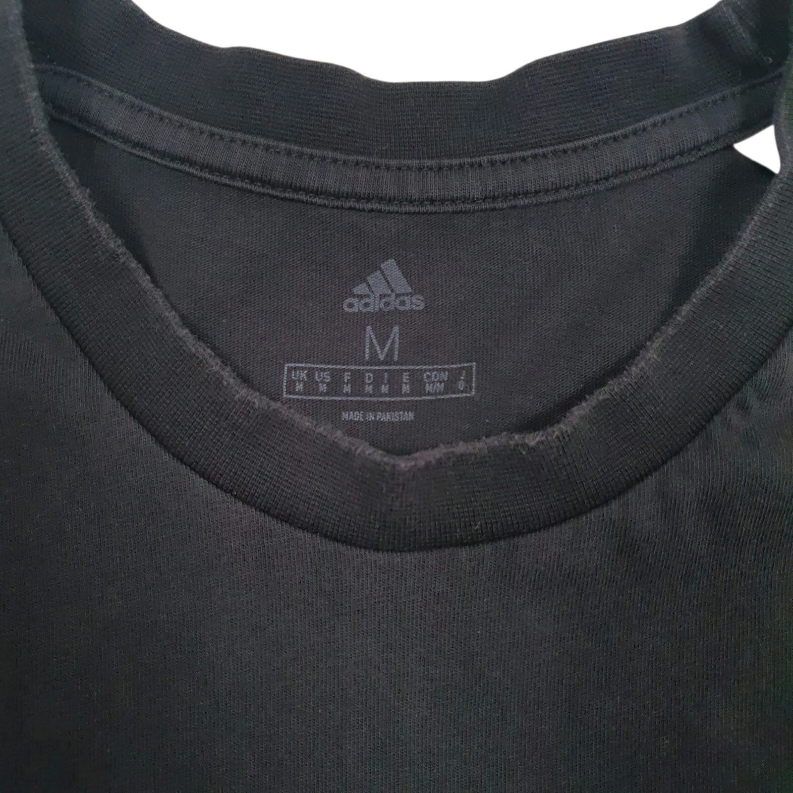Mens Black Adidas Spellout  T Shirt