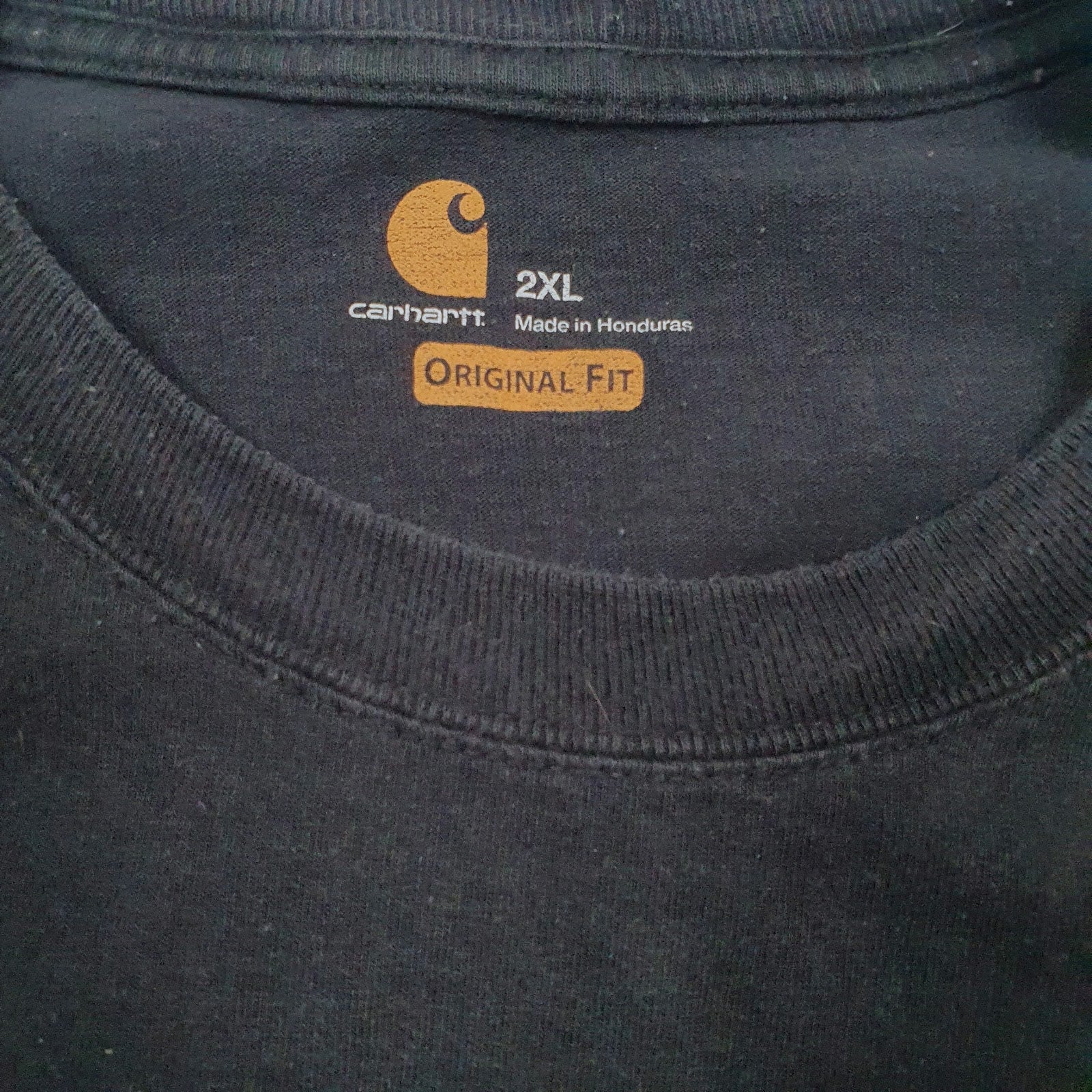 Mens Black Carhartt   T Shirt