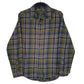 Mens Green Eddie Bauer Flannel Long Sleeve Shirt