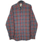 Mens Grey L.L.Bean Flannel Long Sleeve Shirt
