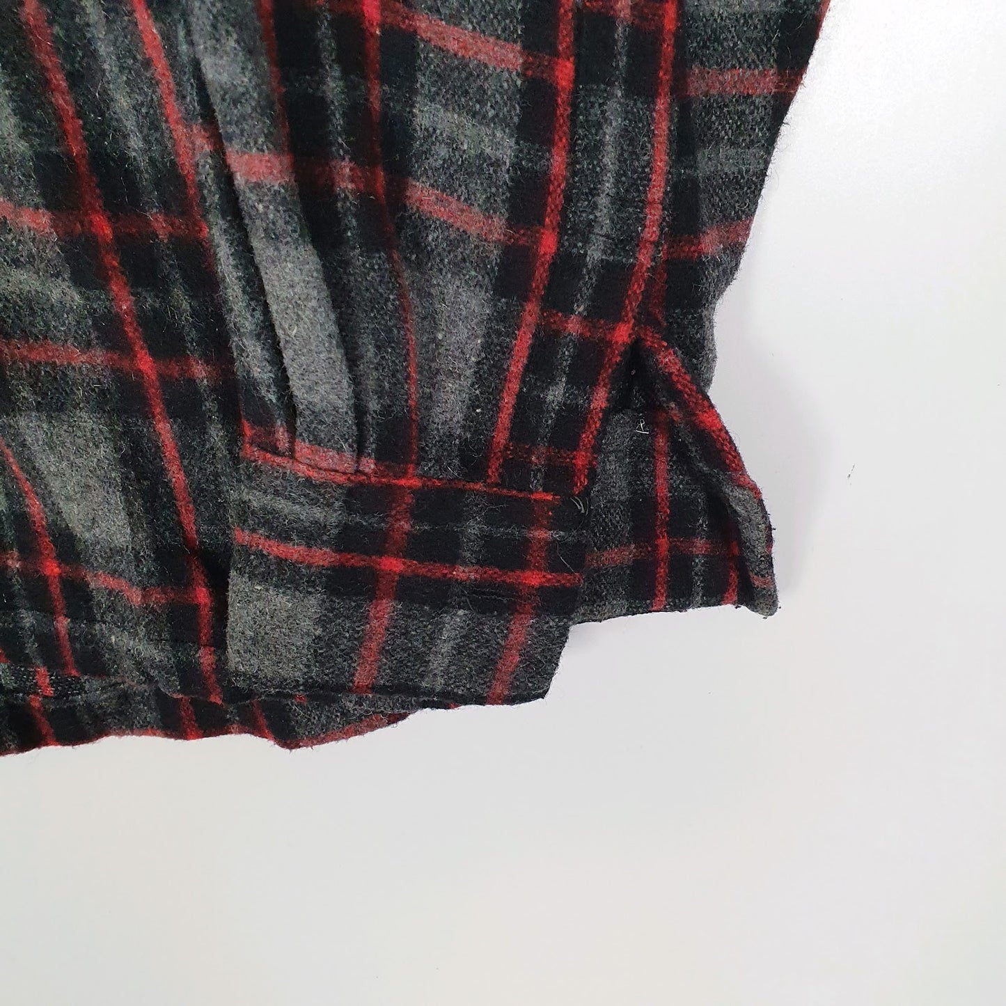 Mens Grey RDS Plaid Flannel  Shirt