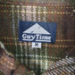 Mens Brown Guy Time Vintage Flannel  Shirt