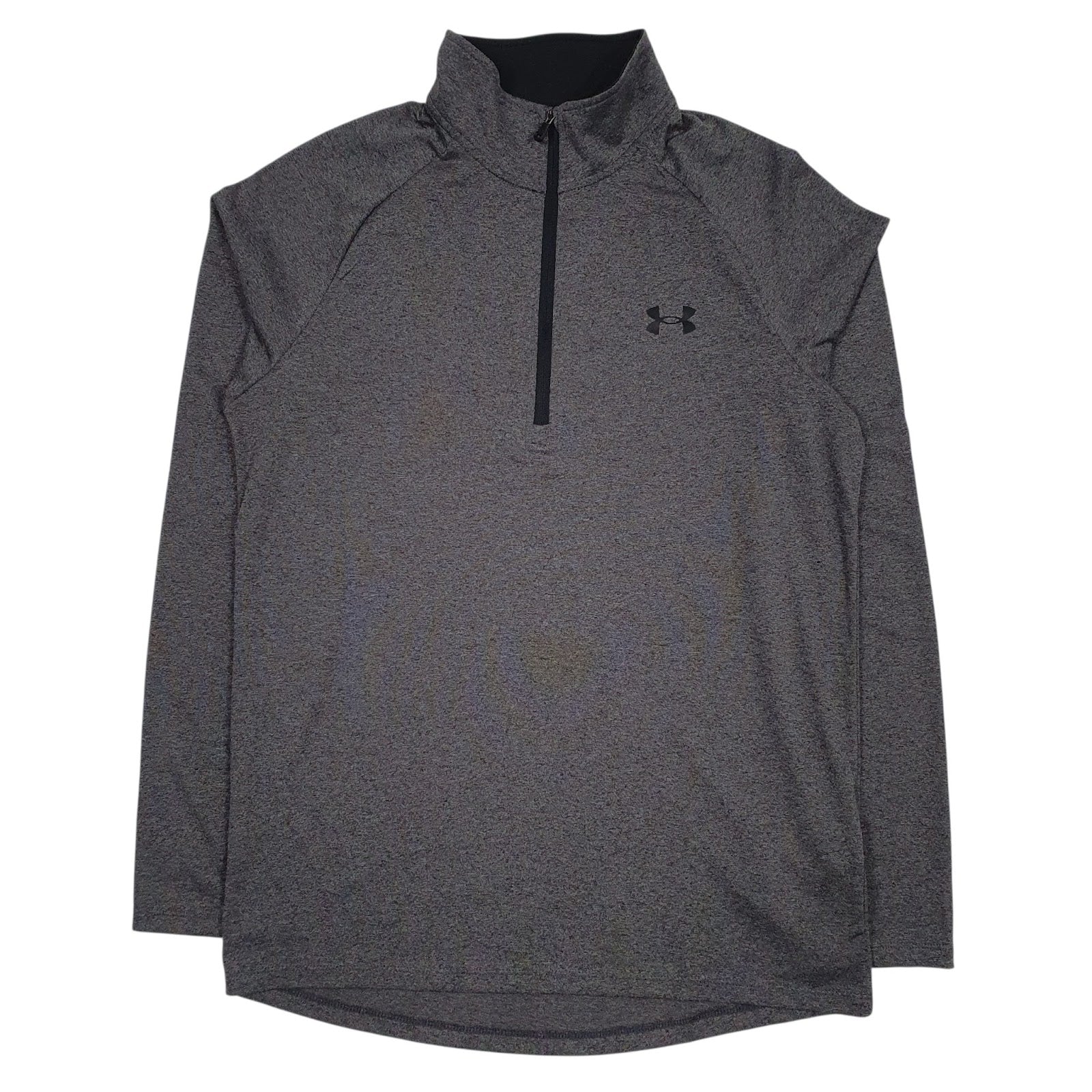 Mens Grey Under Armour Lightweight Active Wear Quarter Zip Jumper