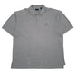 Mens Grey Izod  Short Sleeve Polo Shirt