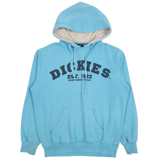Mens Blue Dickies Spellout Hoodie Jumper