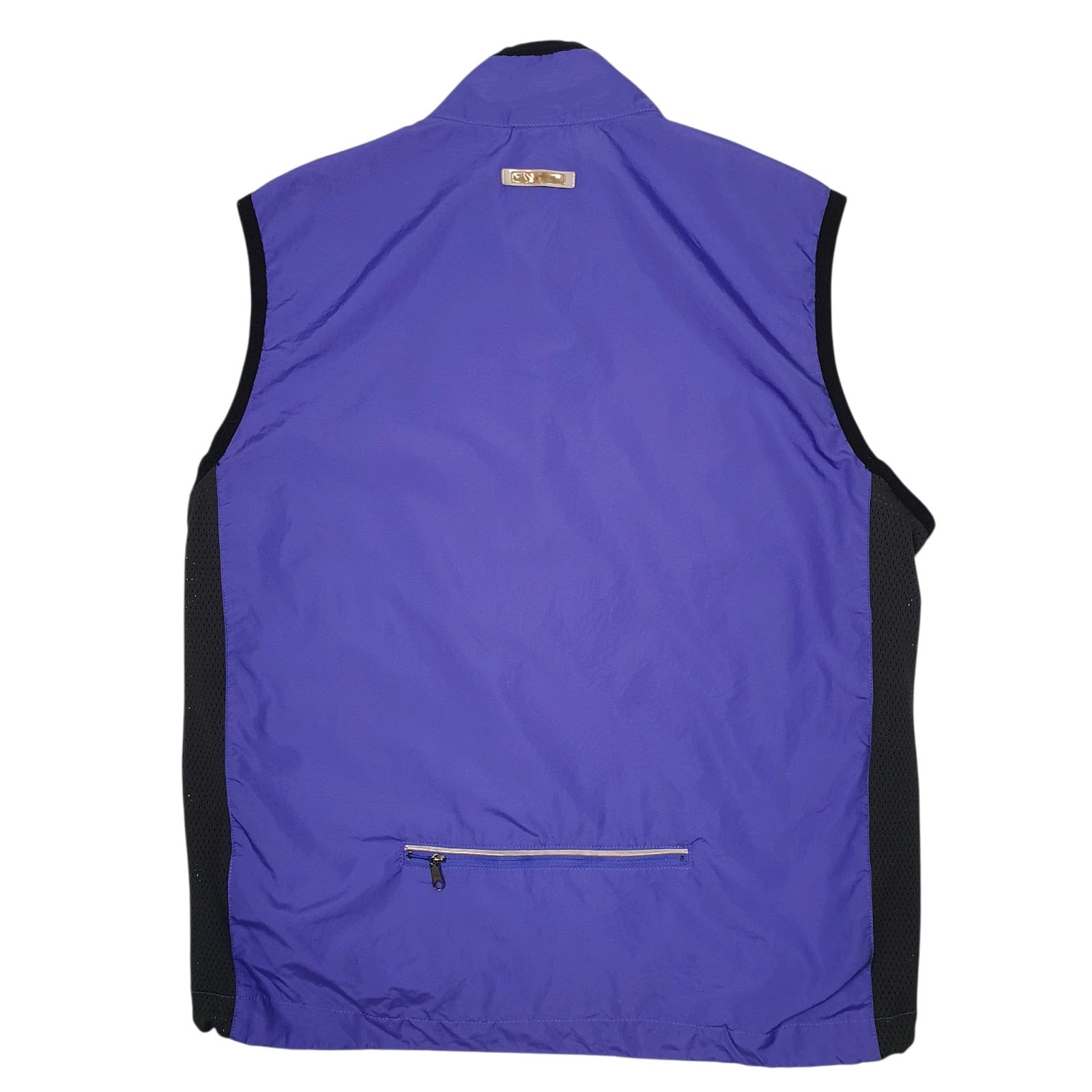 Womens Purple Nike Vintage 90s Vest Bodywarmer Crewneck Coat