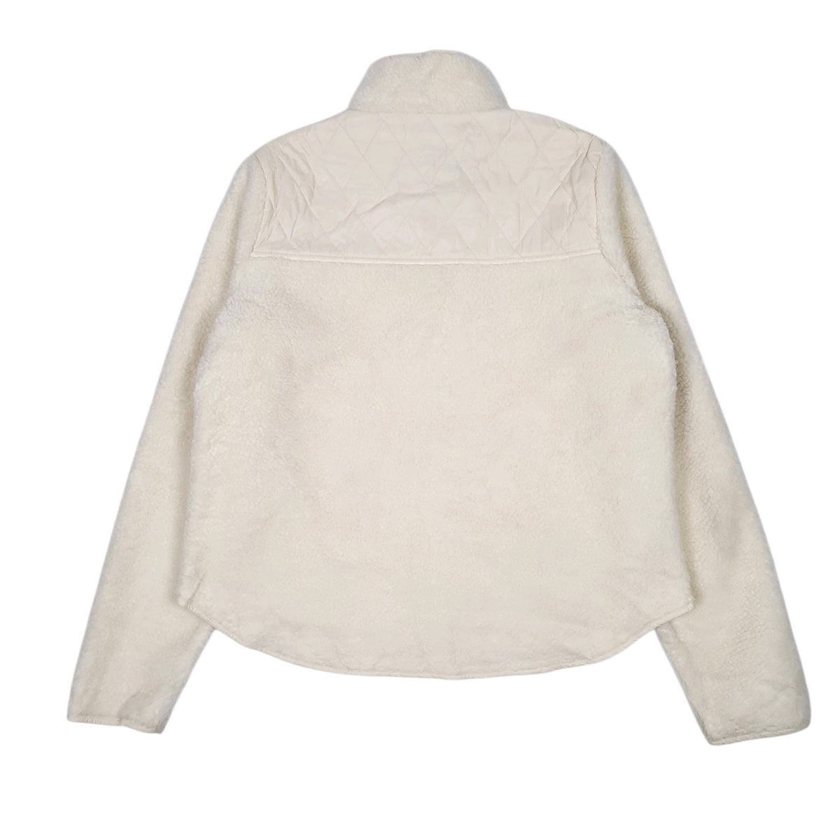Womens Cream Barbour Button Up Full Zip Jumper