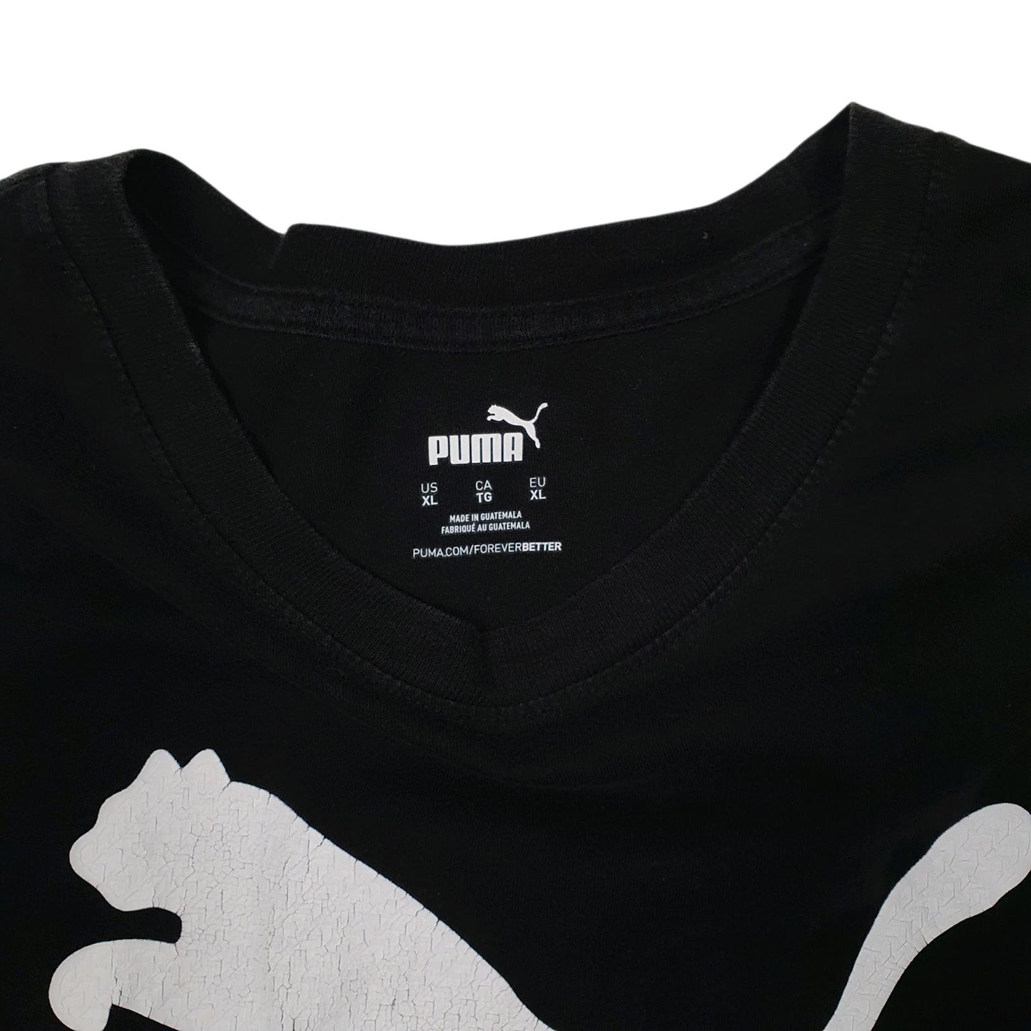 Mens Black Puma   T Shirt