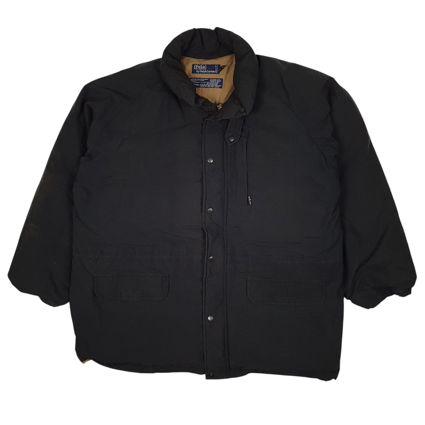 Mens Grey Polo Ralph Lauren Vintage 90s Field  Coat