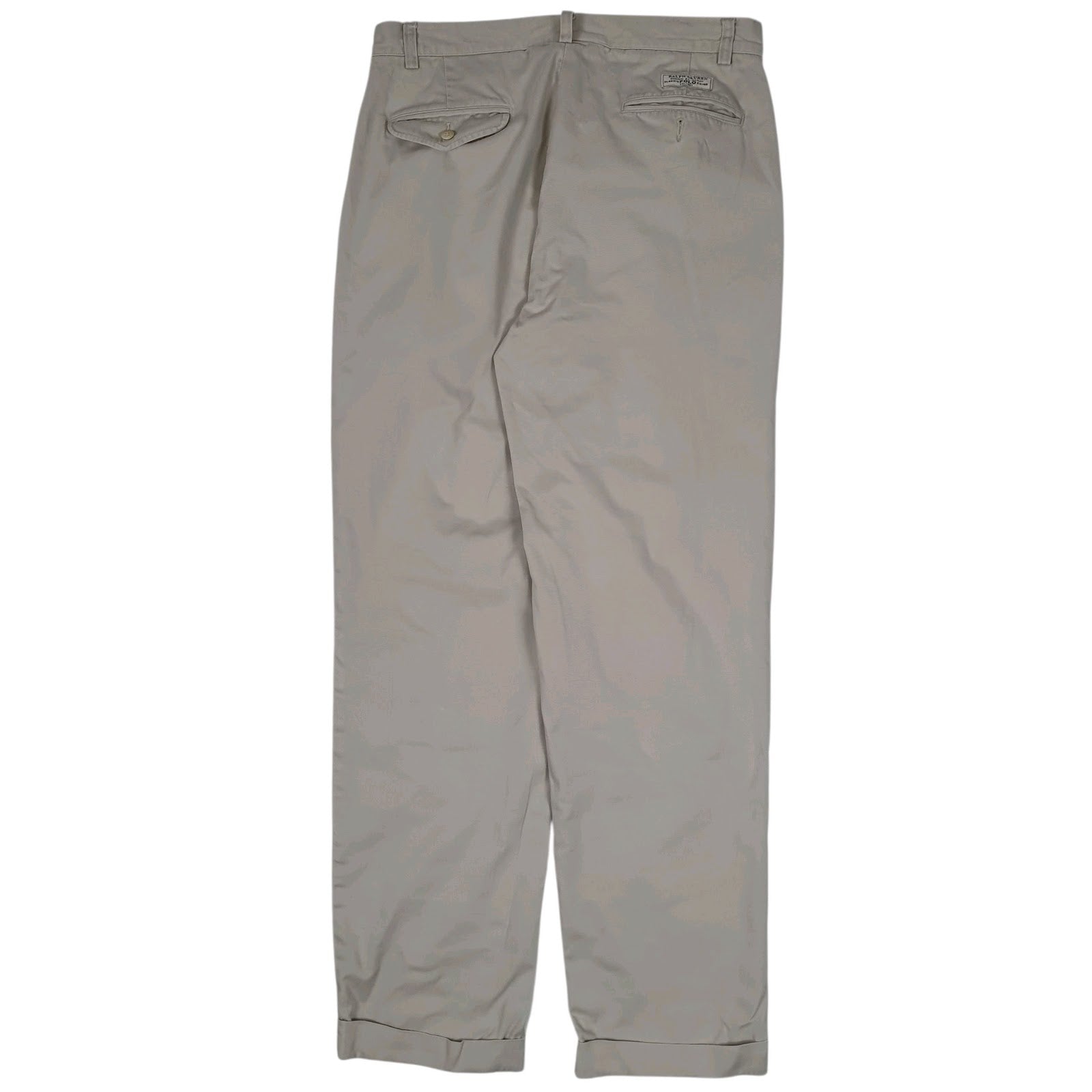 Mens Beige Polo Ralph Lauren Hammond Pant Pleated  Trousers