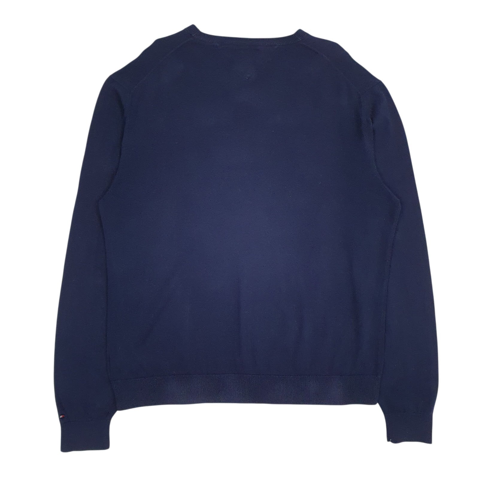 Mens Navy Tommy Hilfiger Golf Lightweight V Neck Jumper