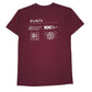 Mens Burgundy Gildan   T Shirt