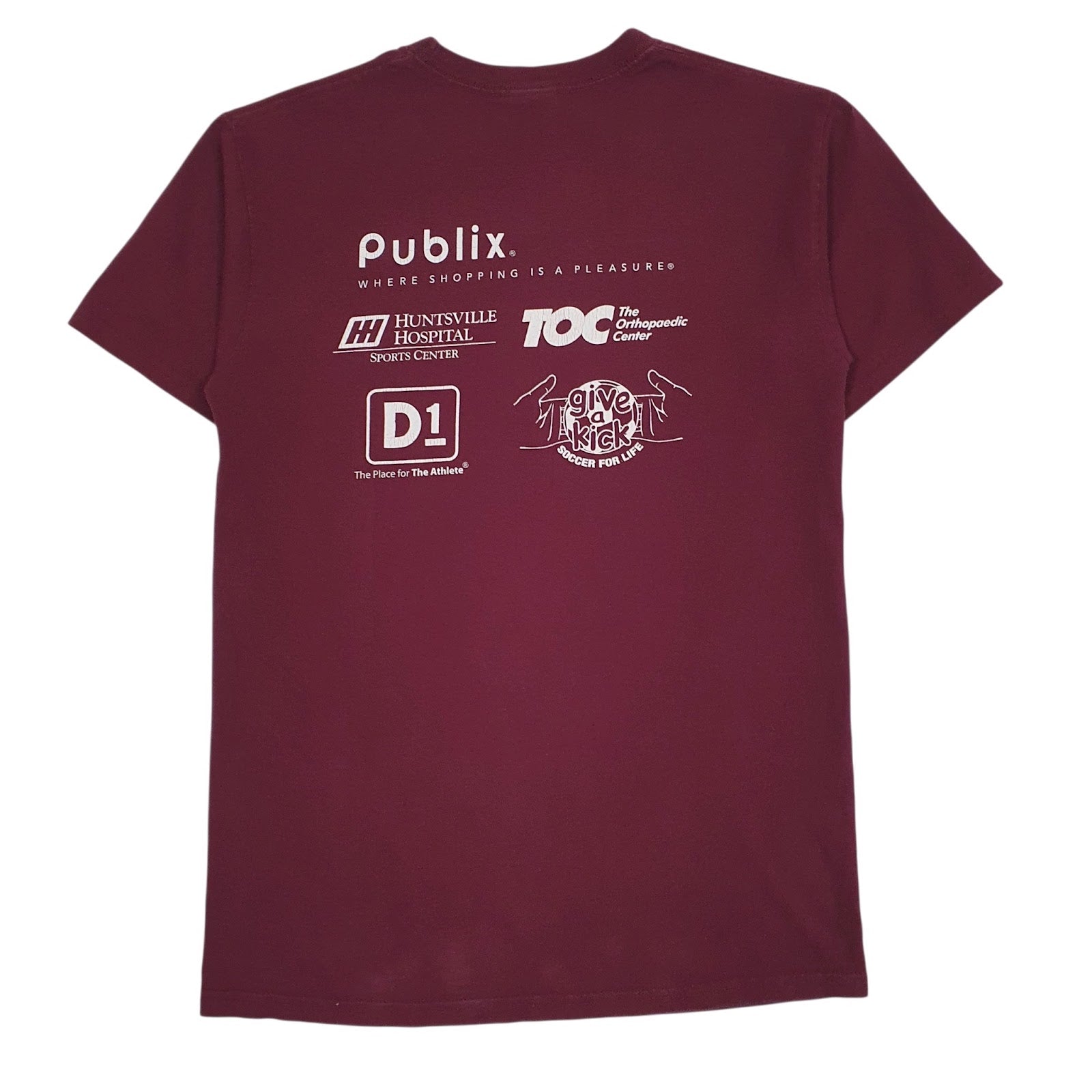 Mens Burgundy Gildan   T Shirt