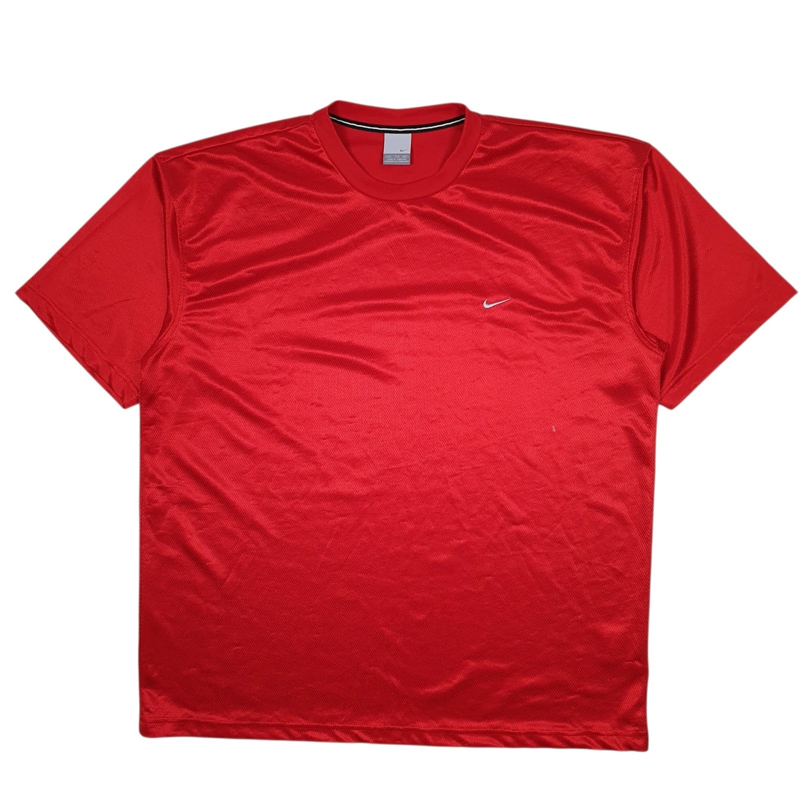 Mens Red Nike Vintage 00s Sportswear Short Sleeve T Shirt