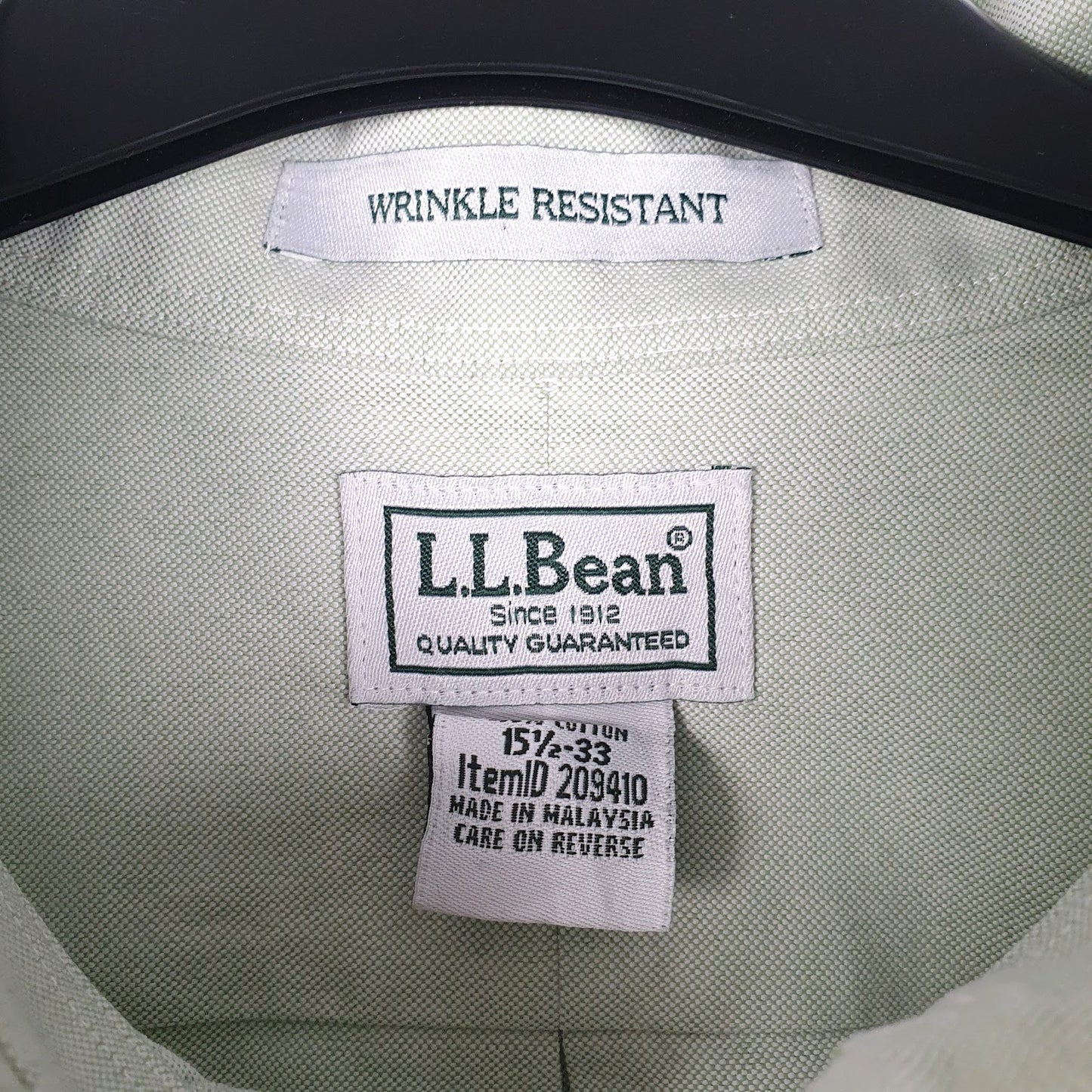 Mens Green L.L.Bean   Shirt